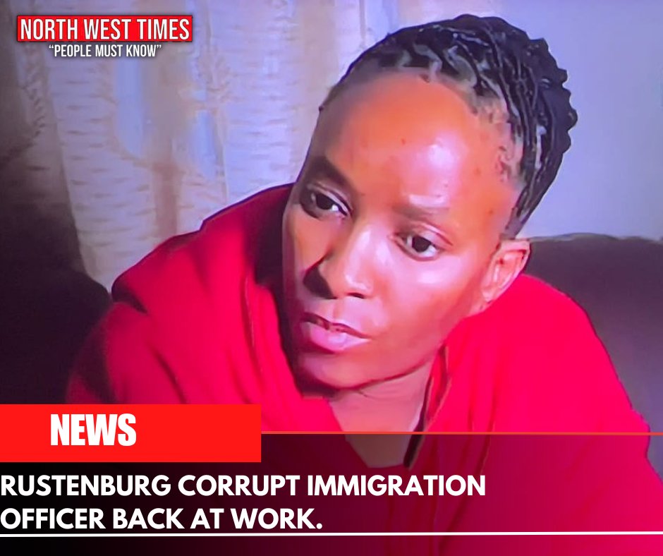 RUSTENBURG CORRUPT IMMIGRATION OFFICER BACK AT WORK.

Disgraced Home Affairs Official Returns to Work After Drug Syndicate Scandal

A Home Affairs immigration officer previously exposed for allegedly collaborating with a Nigerian drug lord to sell fraudulent South African IDs has