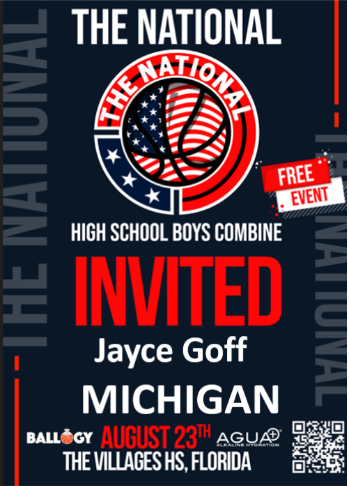 John Strong (@strongbball) on Twitter photo Jayce Goff from Hazel Park HS in Michigan has been invited to the FREE recruiting event "The National" to commit click on QR code and register. Push button Get Tickets. <a href="/prephoopsfl/">Prep Hoops Florida</a> <a href="/PrepHoopsMI/">Prep Hoops Michigan</a> <a href="/BallogyApp/">Ballogy</a> <a href="/PrepHoops/">Prep Hoops 🏀</a> <a href="/thehoopvibe/">ᴊᴀᴋᴇ ᴘᴇʀᴘᴇʀ</a> <a href="/cgoff22/">Coach C.J. Goff</a> Jayce Goff from Hazel Park HS in Michigan has been invited to the FREE recruiting event "The National" to commit click on QR code and register. Push button Get Tickets. <a href="/prephoopsfl/">Prep Hoops Florida</a> <a href="/PrepHoopsMI/">Prep Hoops Michigan</a> <a href="/BallogyApp/">Ballogy</a> <a href="/PrepHoops/">Prep Hoops 🏀</a> <a href="/thehoopvibe/">ᴊᴀᴋᴇ ᴘᴇʀᴘᴇʀ</a> <a href="/cgoff22/">Coach C.J. Goff</a>