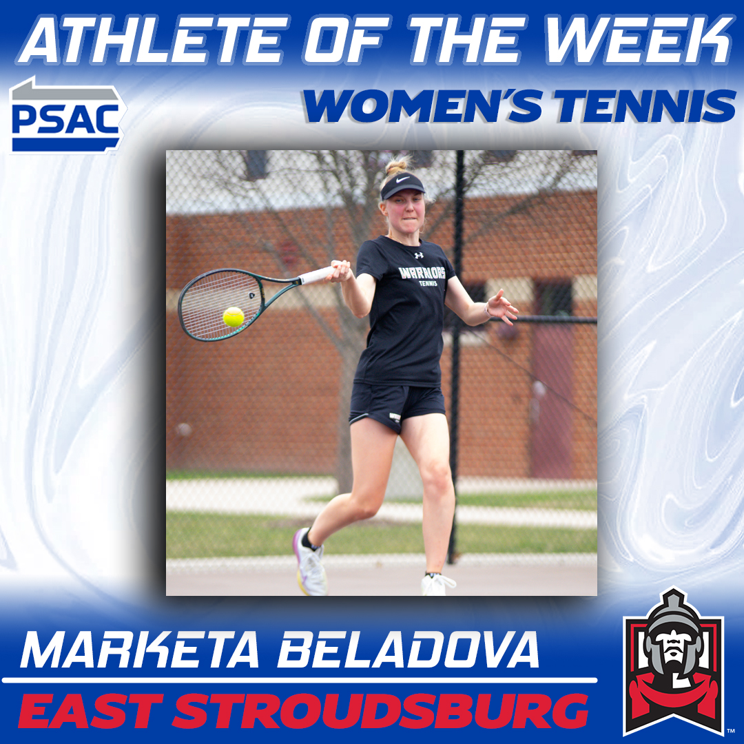 PSACsports's tweet photo. WOMEN'S TENNIS: Your #PSACWTEN Athletes of the Week!
WEST
Dani Ramos, @IUPCrimsonHawk
EAST
Marketa Beladova, @ESUWarriors
Full story: 🔗https://t.co/wJMLbT0WMY
#PSACProud https://t.co/YbY7ZpAtxC