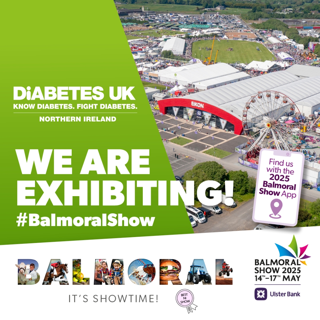 Diabetes UK Northern Ireland (@diabetesukni) on Twitter photo 📣 One month to go! We're looking forward to attending <a href="/balmoralshow/">Balmoral Show</a> again this year 🐮
Members of our team will be joined by volunteers at our stand in the Eikon Shopping Village – EK68.
Stop by for a chat, we'll have lots of helpful resources and advice on hand 💙 📣 One month to go! We're looking forward to attending <a href="/balmoralshow/">Balmoral Show</a> again this year 🐮
Members of our team will be joined by volunteers at our stand in the Eikon Shopping Village – EK68.
Stop by for a chat, we'll have lots of helpful resources and advice on hand 💙