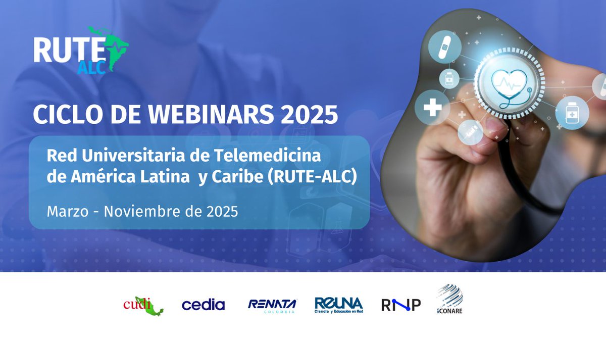 RedCLARA (@redclara) on Twitter photo 💡¿Sabías que en 2025, RUTE-ALC se consolida como una red clave para la colaboración en salud y #telemedicina en América Latina y el Caribe?
🔔Descubre el calendario de encuentros y únete:
shorturl.at/0OpXC
<a href="/CEDIAec/">CEDIA</a> <a href="/Red_REUNA/">REUNA</a> <a href="/RENATAColombia/">RENATA</a> <a href="/Rede_RNP/">RedeRNP</a> <a href="/redconare/">RedCONARE</a> <a href="/RedCUDI/">🖥 Red CUDI 🔬</a> 💡¿Sabías que en 2025, RUTE-ALC se consolida como una red clave para la colaboración en salud y #telemedicina en América Latina y el Caribe?
🔔Descubre el calendario de encuentros y únete:
shorturl.at/0OpXC
<a href="/CEDIAec/">CEDIA</a> <a href="/Red_REUNA/">REUNA</a> <a href="/RENATAColombia/">RENATA</a> <a href="/Rede_RNP/">RedeRNP</a> <a href="/redconare/">RedCONARE</a> <a href="/RedCUDI/">🖥 Red CUDI 🔬</a>