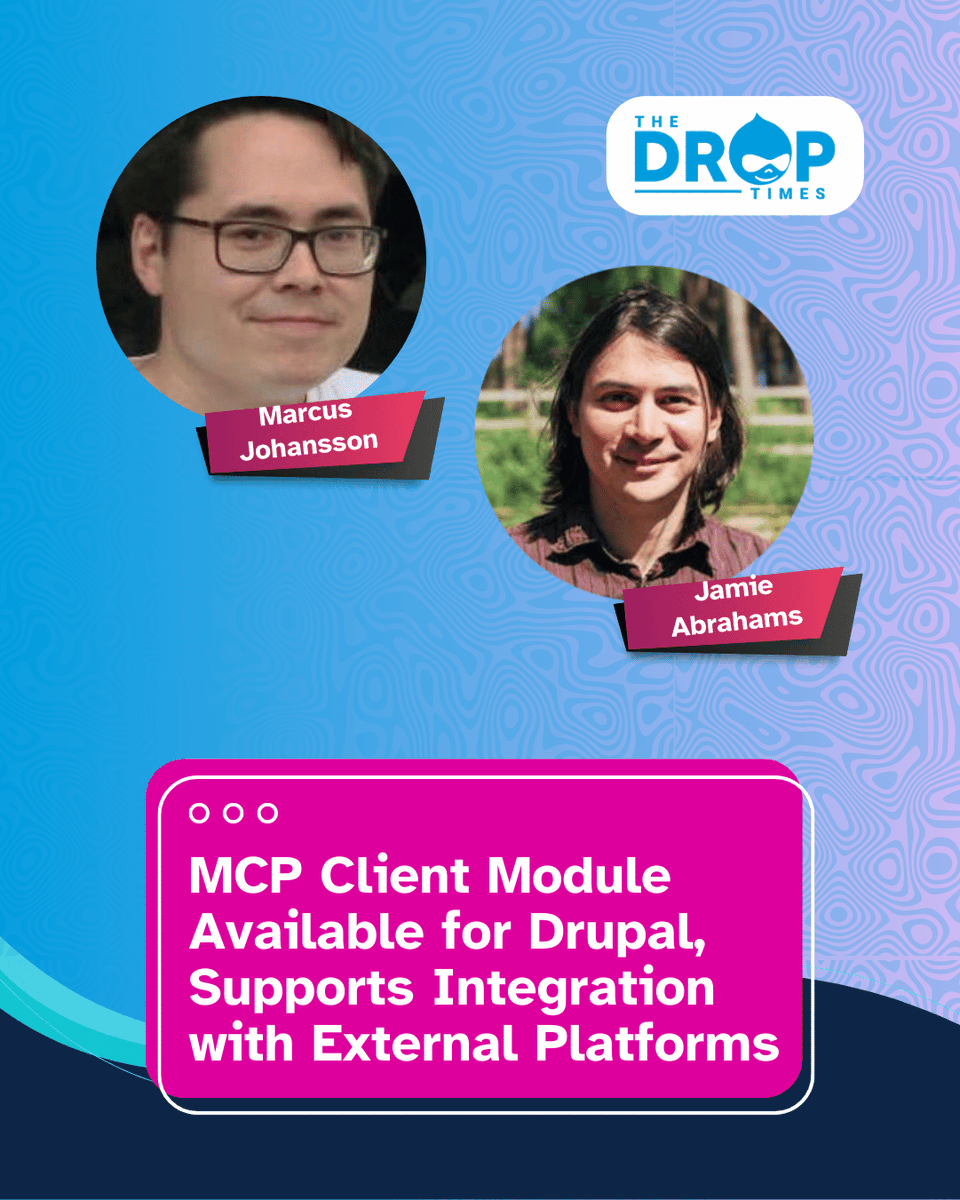 thedroptimes's tweet image. 🧩 New MCP Client module lets #Drupal connect to platforms like Slack, Figma & OpenAI—no Zapier needed!
Powered by MCP v2, this prototype unlocks seamless integration & automation across tools.
🔗 bit.ly/4cwF51e
#DrupalDev #OpenSource #Automation #WebIntegration