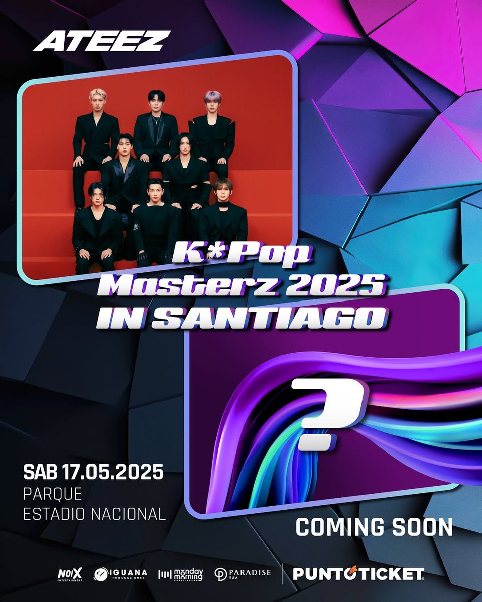 ocaradosdiscos's tweet photo. 🚨🚨🚨 ATEEZ CONFIRMADO NA AMÉRICA DO SUL 

Conforme adiantamos no ano passado, o grupo chega em maio para ser atração do K-Pop Masters no Chile.

A informação que tive é um país que não fechou e atrasou a negociação. 

No aguardo de notícias do Brasil. https://t.co/tOfgp2kPsy