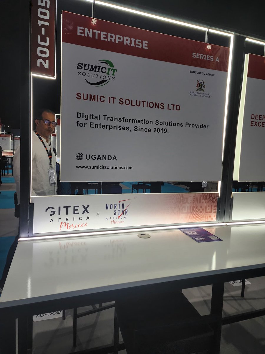 MrSumic's tweet image. #SumicAtGITEXAfrica 2025

Sumic IT Solutions Ltd ~ @SumicUg is exhibiting @GITEXAfrica 2025, the largest tech and startup event in Africa, driving the continent into the global digital economy. 

📍 Meet us in Marrakesh, Morocco 🇲🇦 

We specialize in ITES &amp;amp; BPO
#GITEXAFRICA