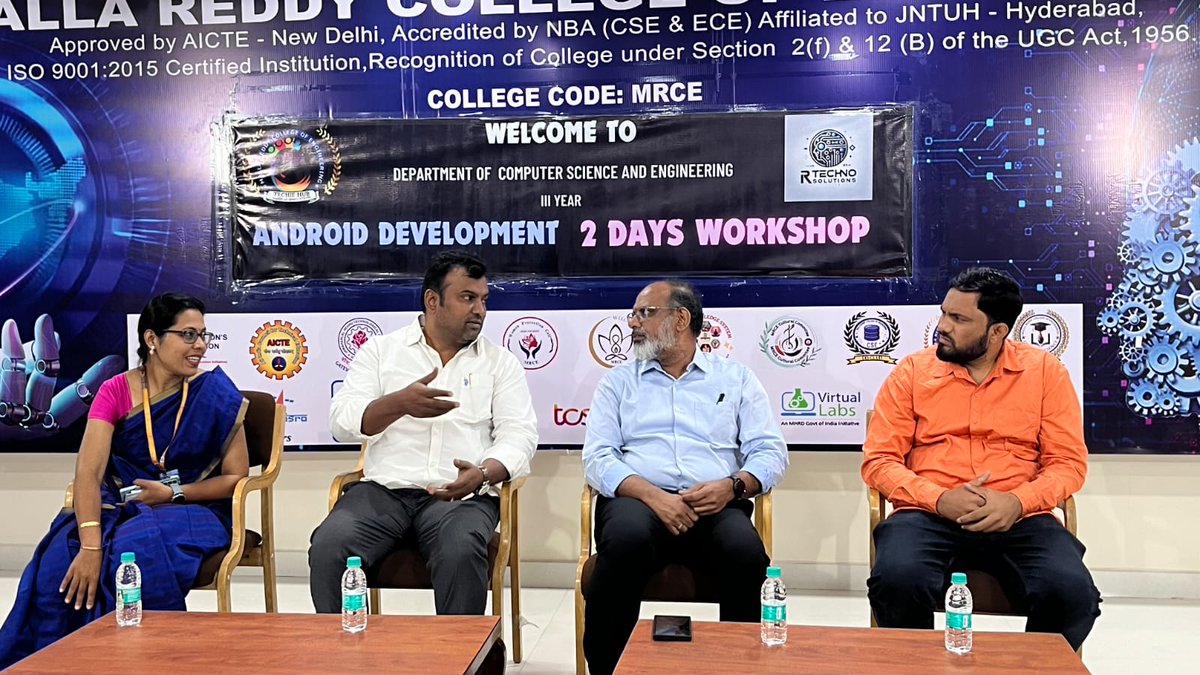 mrce_cse's tweet photo. Department of CSE  presents a successful wrap-up of our MAD Workshop! Students gained hands-on experience in Android app development, from setting up Android Studio to deploying their own mobile apps. Making it a successful #mrce #CSE #Workshop  #MAD https://t.co/sZKqtXYZ5p