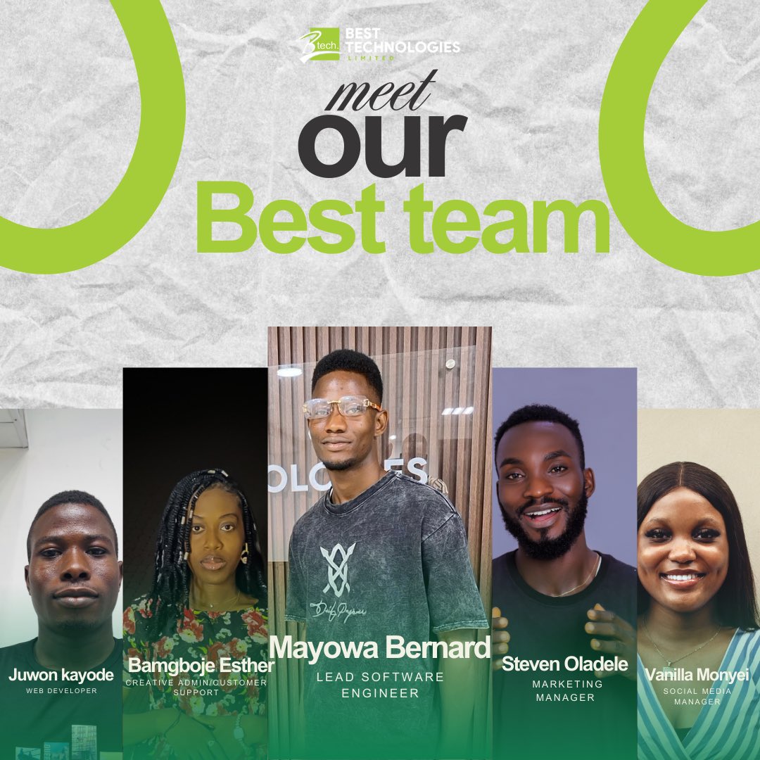 besttech_ltd's tweet photo. Behind every Best Technologies solution are the brilliant minds making it happen.
Meet our team of 5 innovators transforming how AI powers education and business!
#BestTech #AIInnovation #MeetTheTeam https://t.co/PSGP7AuPBG