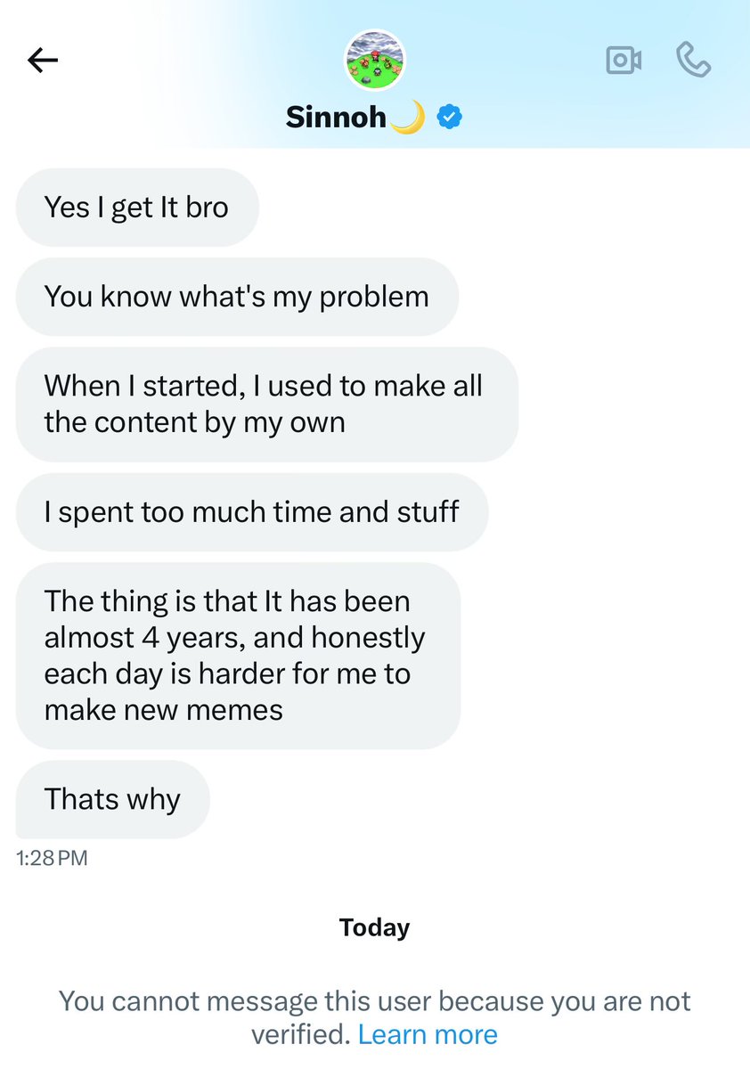 called the sinnoh one out for doing it awhile back and he sent me this + blocked bro you cannot make this up