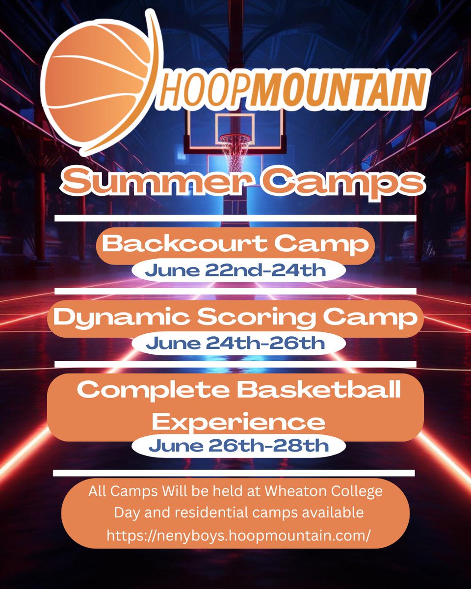 Our Hoop Mountain Summer Camps are approaching fast!! Make sure to use the link below for more information!
nenyboys.hoopmountain.com