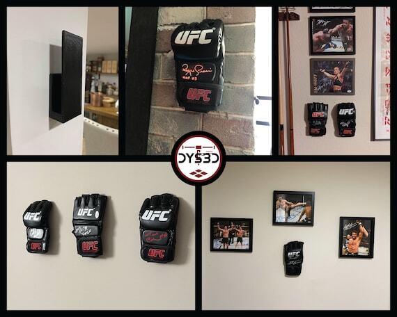 DYS3DPrints's tweet image. New item just hit the shop! Single UFC Wall Glove Display Holder for Sports Memorabilia by DYS3D