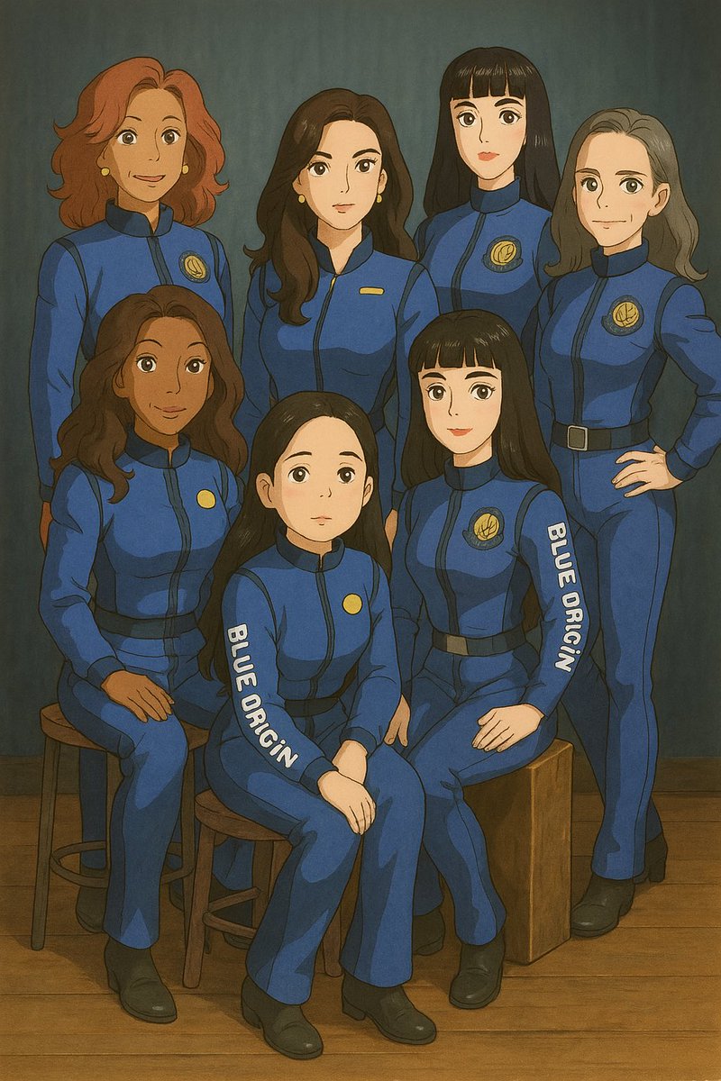 Today, 6 incredible women—Katy Perry, Gayle King, Lauren Sánchez, Aisha Bowe, Amanda Nguyen &amp; Kerianne Flynn—launched into space aboard #BlueOrigin’s NS-31. First all-female space crew since 1963!
#WomenInSTEM #Spaceflight #GirlPower  #FutureIsFemale #spacexks