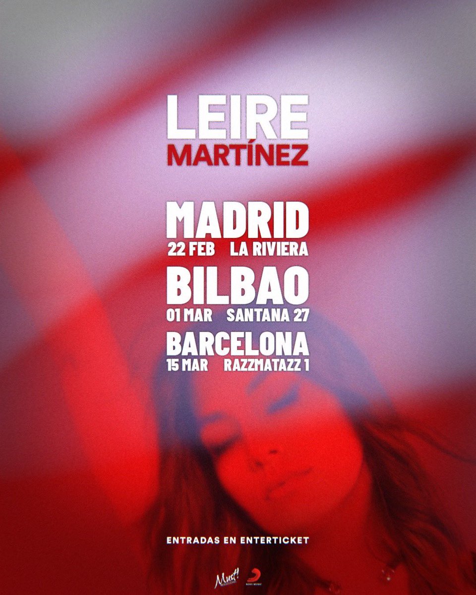 LeireMo's tweet photo. Primeras fechas de la gira de presentación del disco!! Mañana a las 12:00h saldrán a la venta en @enterticket, además sacaremos un cupo limitado en cada ciudad de entradas golden con meet&amp;greet y acceso prioritario. Muchas ganas de veros!! ❤️ https://t.co/ubmXM3FXHW
