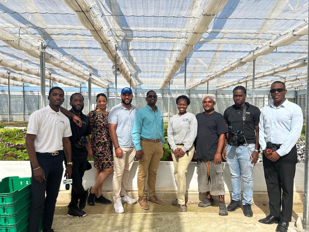 OneEleuthera's tweet photo. 🌿 Today, Eyewitness News and OUR News visited the CTI campus to film for an upcoming segment 🎥. They toured the “Oasis” Grow House — a model of sustainable agriculture and innovation that’s helping to reshape the future of farming on Eleuthera🌱.
Stay tuned! 📺 https://t.co/ybGbjMWAGR