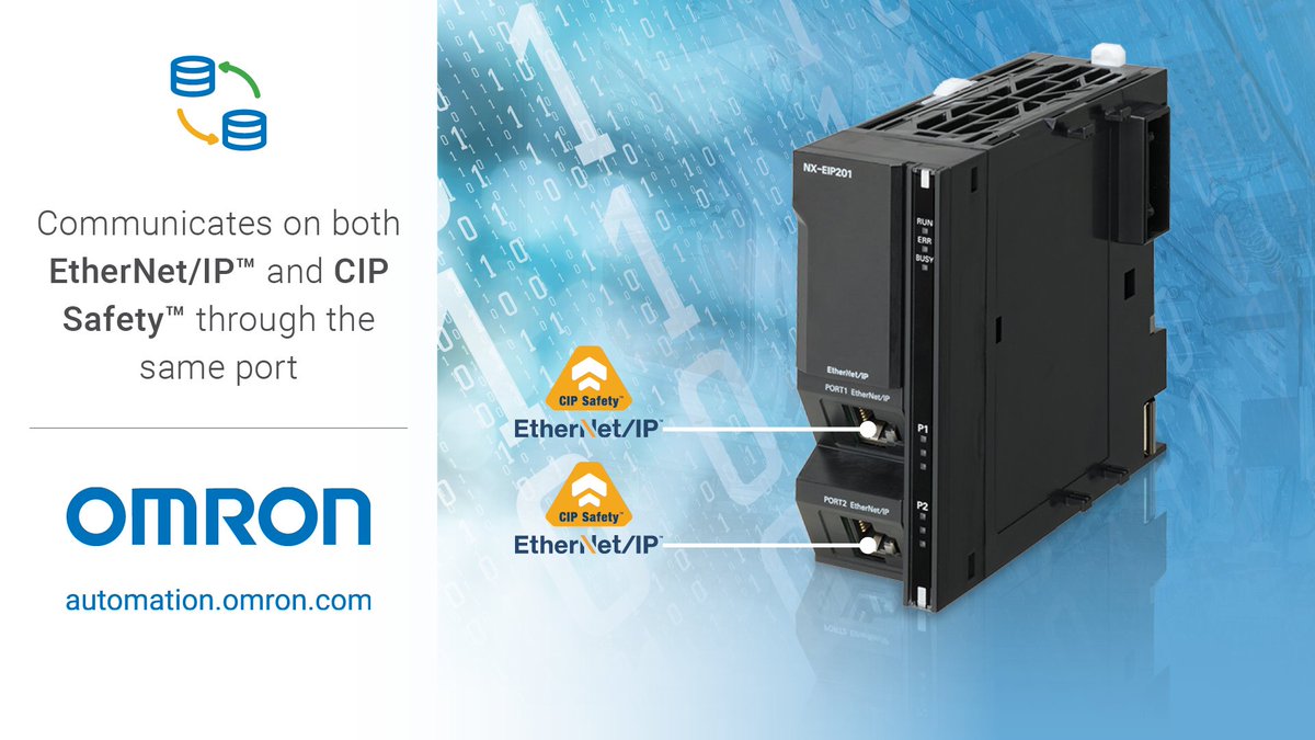 The #OMRON NX-EIP201 segments large #automation architectures into