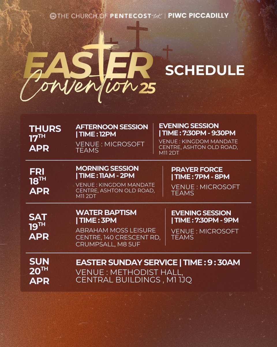 PiccadillyPiwc's tweet photo. 🕊️ Easter Convention 2025 is almost here! 🔥

This year, we gather under the powerful theme: "The Truth Will Set You Free" (John 8:32). In a world full of noise and confusion, the truth is more important than ever. That truth is the one and only Jesus Christ. https://t.co/HvMeQuILe9