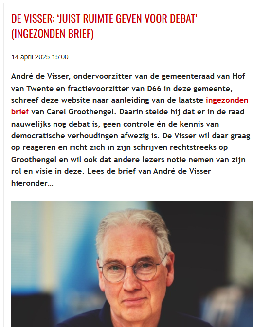 Kunnen julie dit niet beter in het Gemeentehuis uitvechten in plaats van Goorsnieuws te vervuilen. 
Want wat wil je hier mee bereiken?