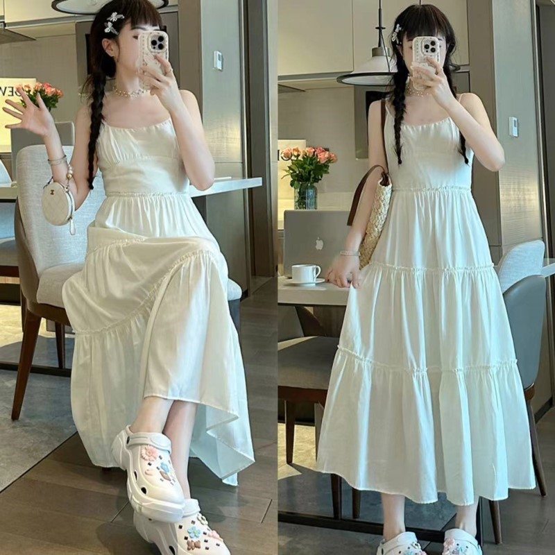 tarjuu9's tweet photo. 🌟 Dream Clothes 🎀 กระโปรงแขวนสไตล์ฝรั่งเศส ชุดเดรสยาวสีขาวที่เรียบง่ายแต่เพิ่มความมั่นใจให้ทุกวัน #แฟชั่น #สไตล์ฝรั่งเศส