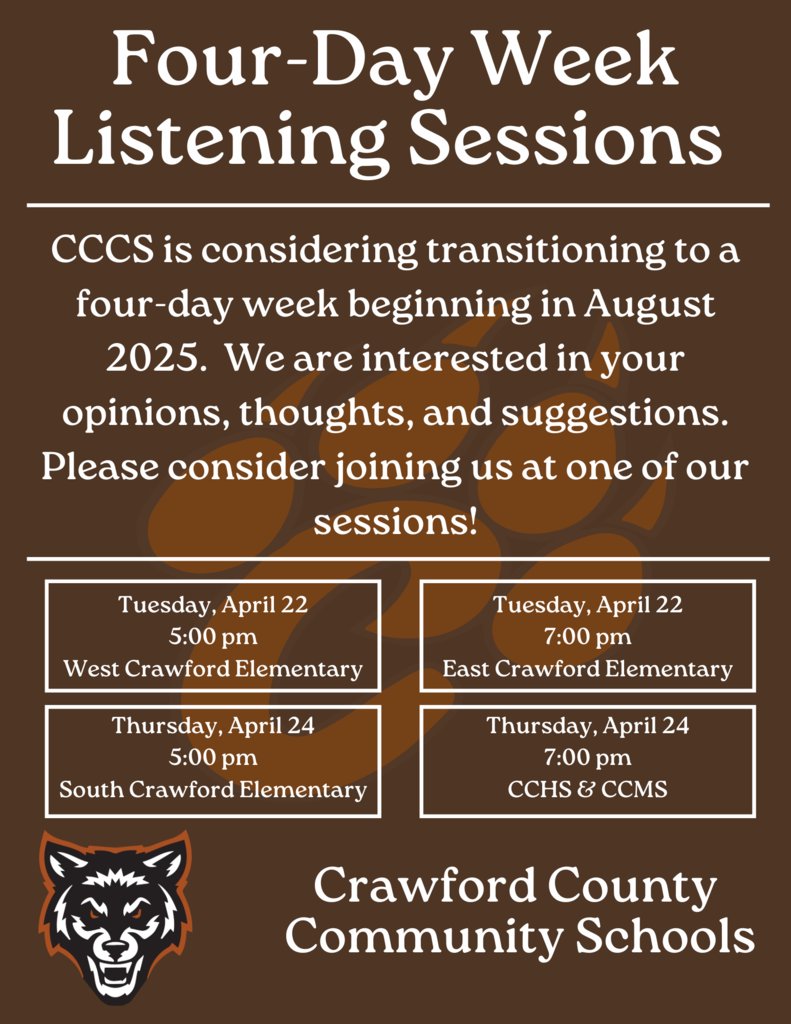 CCCSWolfpack's tweet photo. CCCS Families: Please join us on the best day and time for your family to hear some information about this exciting possibility! There will be time for us to listen to your ideas and thoughts as well. Hope to see you there! https://t.co/mQKTOroQu3