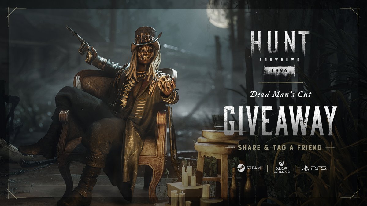 Kick off the week with a Dead Man’s Cut DLC giveaway! 💀🔥

For every 100 Retweets, we’ll give away a DLC key for Dead Man’s Cut!

To enter:
✔️ Follow us
♻️ RT this post
💬Tag a friend

Let’s get this week started right—good luck, Hunters!