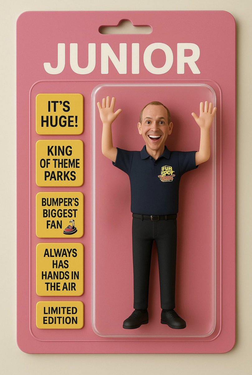 Our limited edition Junior action figure just dropped 🤭🤣 It's HUGE!!