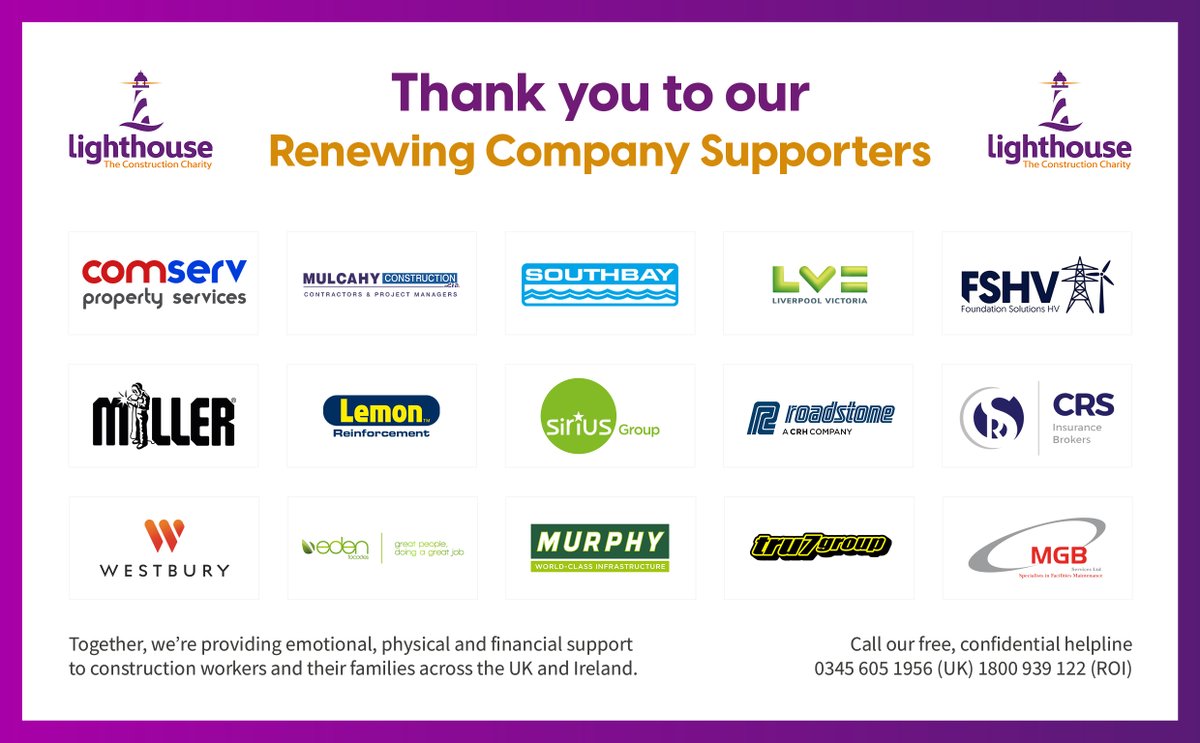 Thank you to the following companies for supporting and donating to our charity. We couldn't do it without you!