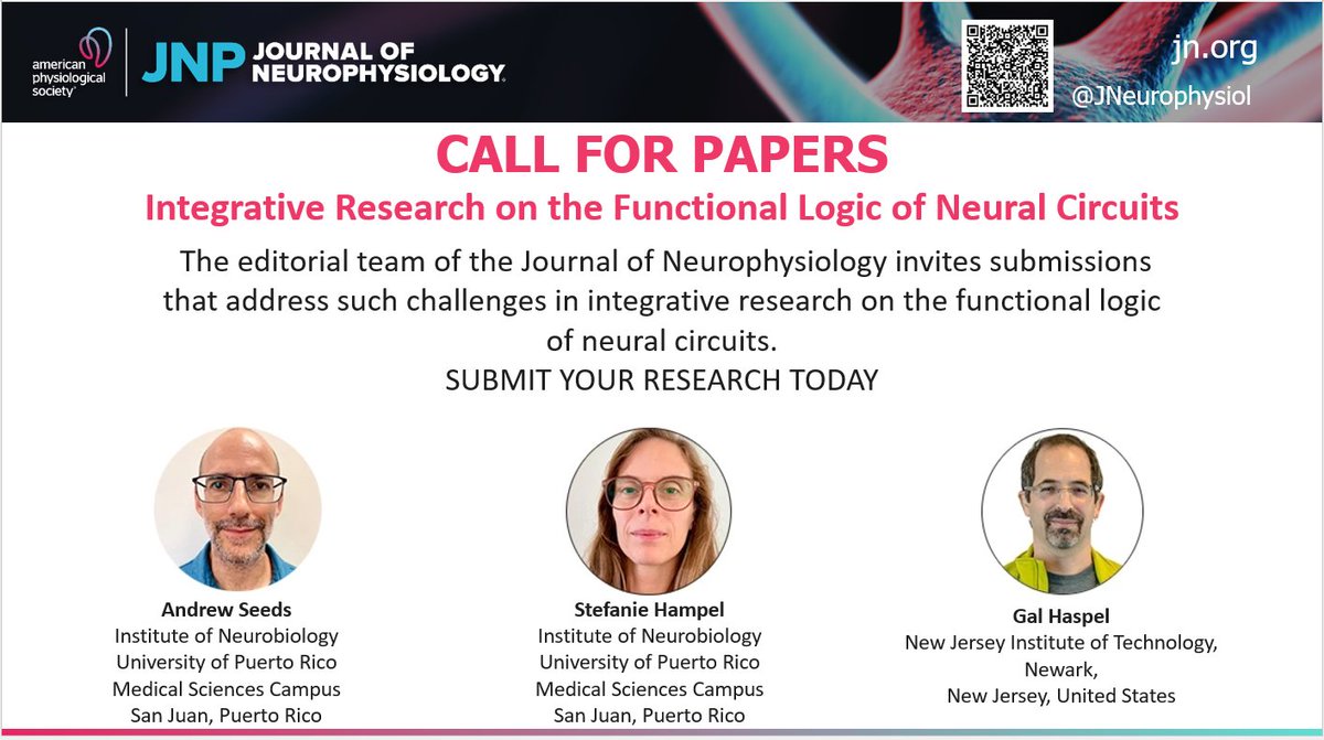 JNeurophysiol's tweet image. 📢#CallforPapers on Integrative Research on the Functional Logic of #NeuralCircuits

✅ow.ly/ne3p50VtxzE

👉Submit your research today! ow.ly/tucB50SghiY

#Neurophysiology #AINeuroscience