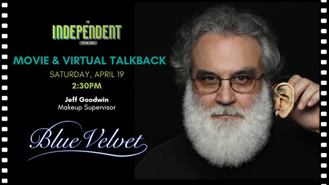 Makeup Supervisor (and maker of the infamous ear) Jeff Goodwin is scheduled for a virtual talkback following the April 19, 2:30pm screening of David Lynch's "Blue Velvet" at @iph_clt.
👂 More Info: bit.ly/3RgpRUs