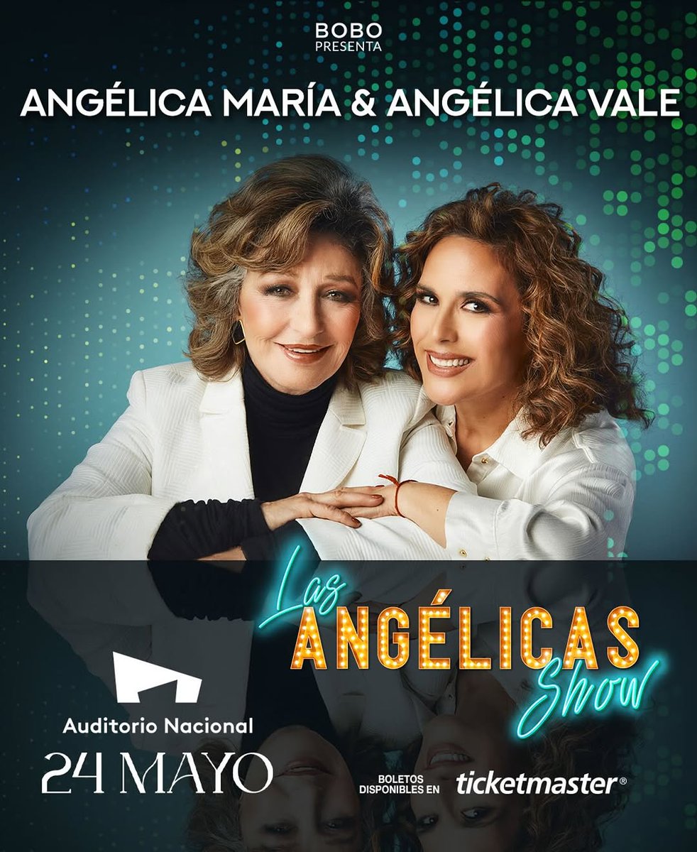 EdimarEgn's tweet photo. Las Angélicas Show llega al Auditorio Nacional por PRIMERA VEZ!Nos vemos este 24 de mayo en el @AuditorioMx para vivir una noche inolvidable con @angelicamaria y @angelicavale madre e hija por primera vez en este escenario emblemático. 🎟 @Ticketmaster_Me https://t.co/GEt7YFvtL3