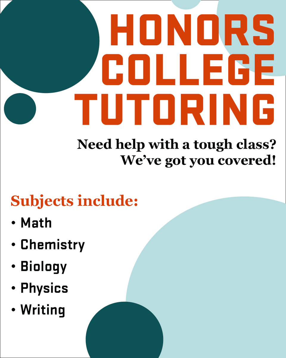 You don’t have to go it alone—HC peer tutors are here for you! Get free support in math, chemistry, biology, physics and writing.

Visit the Resources tab on the HC events app for tutoring times and locations each term! Download the HC events app: beav.es/NJz