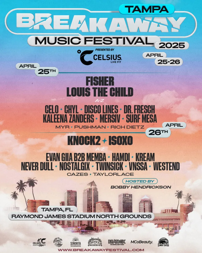 🩵 ENTER FOR A CHANCE TO WIN TWO 2-DAY VIP WRISTBANDS TO <a href="/BreakawayFest/">Breakaway Festival</a> TAMPA 🩵
To enter: REPOST this post and tag a friend you'd bring with you in the comments. Winner drawn 4/16. Must be following us &amp; be 21+🫡