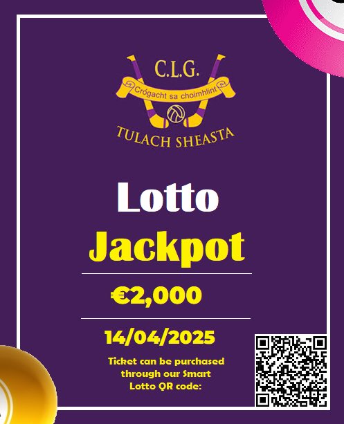 You can purchase a ticket for tonights lotto draw up to 8:30 PM this evening by clicking on the link below. Your support would be really appreciated.

smartlotto.ie/newport-gaa/ti…