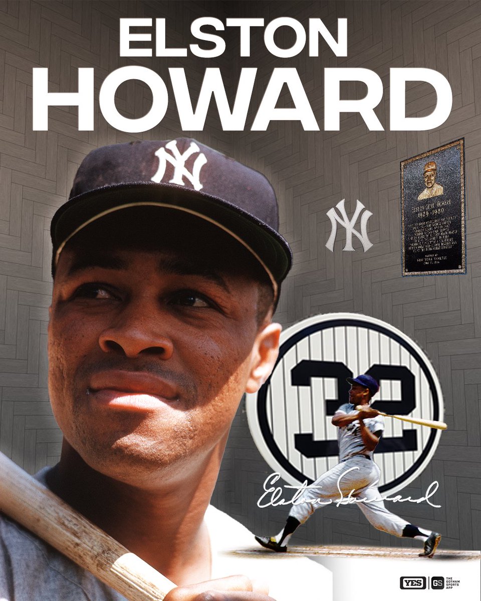 YESNetwork's tweet image. A six-time World Champion including twice as a coach &amp;amp; the 1963 AL MVP, the trailblazing Elston Howard became the first Black player in Yankees history on this date in 1955.