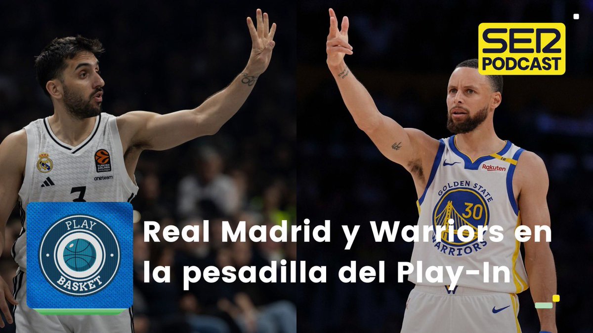 🏀 ¡<a href="/PlayBasketSER/">Play Basket</a> con <a href="/PacojoSER/">Pacojo</a>!

🎧🔂 16x23 → REAL MADRID Y WARRIORS EN LA PESADILLA DEL PLAY-IN
🔥🆚 Los de Chus Mateo se la juegan ante <a href="/ParisBasketball/">Paris Basketball</a> mientras el Barça espera
🇺🇸🤔 Las opciones de Curry para llegar a ‘playoff’

🟡 #SERPodcast 🔗 linktr.ee/PlayBasket