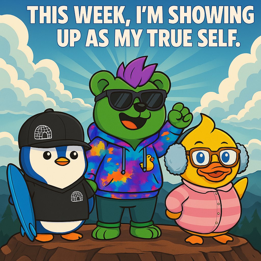 CrispyDyes's tweet image. New day. Same mission.  
Show up real. Stay crispy.  

You don’t have to be perfect—just present.  

You’re still here. That means everything.

Let’s go again.

#GM #CosmicDuckfirmation #StayCrispy #YouBelongHere #BearishAF #LilGnarEnergy