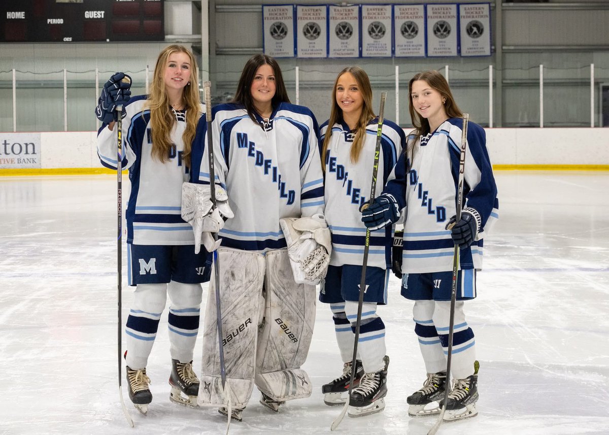 We are excited to announce the  2025-2026 Captains!! Alana Dolan, Kamryn Perachi, Lauren St. Mary and Genna McDonald!