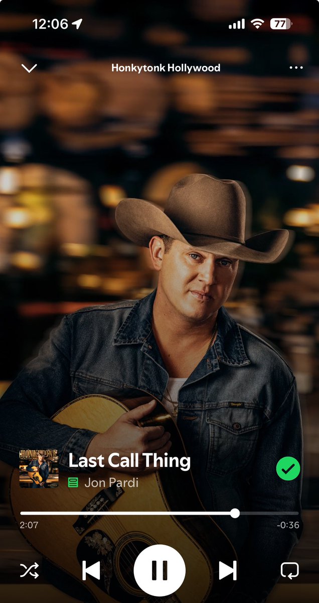 Jon pardi thank you for blessing my ears today
