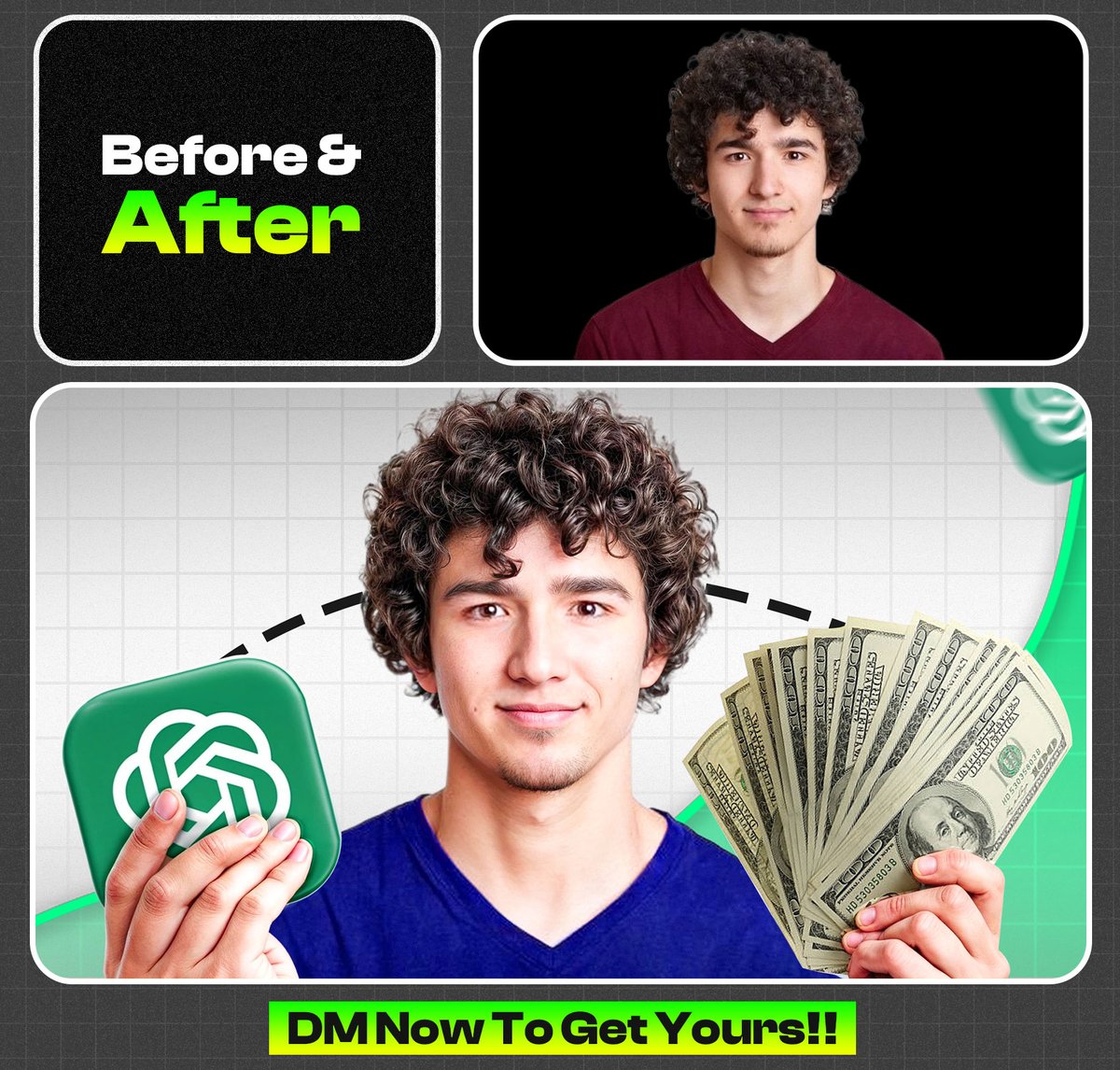 Before &amp; After ⚖️                       

Like &amp; drop your feedback!          
Need a thumbnail designer? DM me!