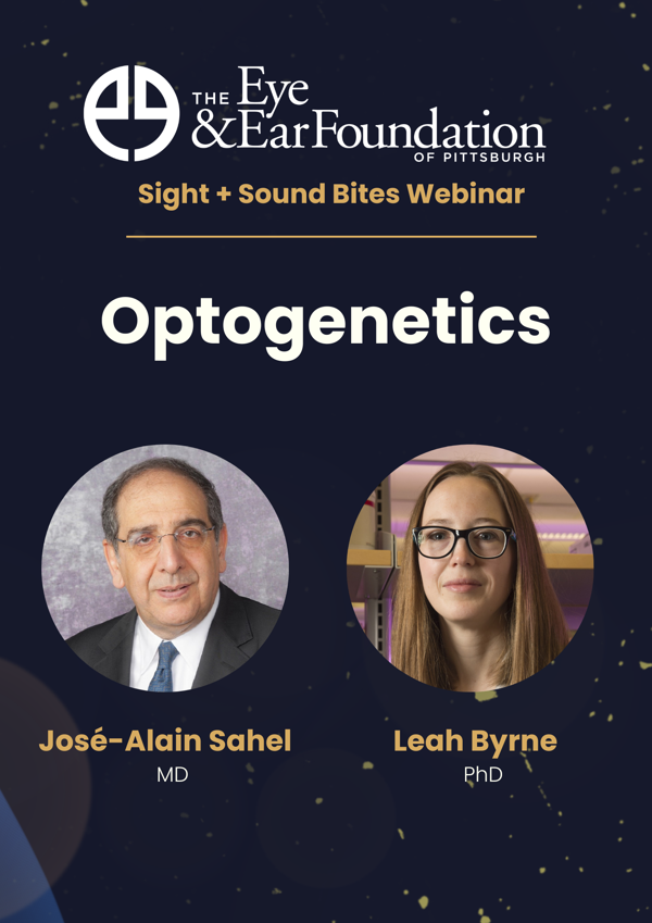 Watch the recording of EEF Sight + Sound Bites: Restoring Vision with Optogenetics featuring José-Alain Sahel, MD &amp; Leah Byrne, PhD.
Cutting-edge insights on vision restoration you don’t want to miss! 
ow.ly/jwyf50VAcvj
#Optogenetics #VisionResearch  #NeuroScience