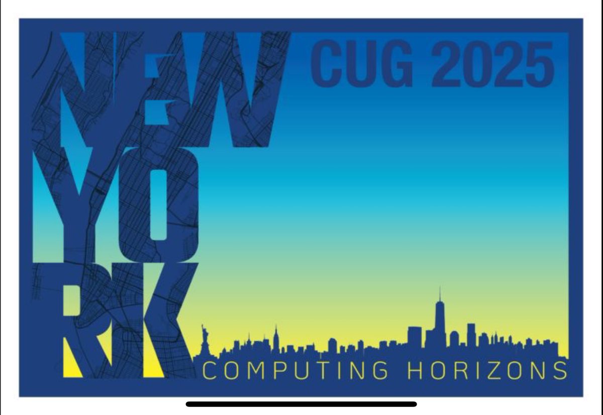 🚀 Exciting News! The Cray User Group 2025 (#CUG2025) conference is less than a month away, and we can't wait to welcome you to NYC 🗽 (May 4-10, 2025) ! 🌟

Have you registered for CUG2025 yet? If not, now's the time!

📅 cug.org/cug-2025

#CUG2025 #HPC #AI

🧵 1/6