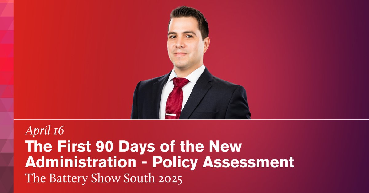 ArentFox Schiff (@arentfoxschiff) on Twitter photo Energy & Cleantech Industry Group Co-Leader Antonio J. Rivera will join a roundtable discussion at <a href="/thebatteryshow/">The Battery Show</a> South 2025 to evaluate the first 90 days of the new Administration and its policy impacts on the EV industry. tinyurl.com/49frwczz
#EV #Cleantech #Energy Energy & Cleantech Industry Group Co-Leader Antonio J. Rivera will join a roundtable discussion at <a href="/thebatteryshow/">The Battery Show</a> South 2025 to evaluate the first 90 days of the new Administration and its policy impacts on the EV industry. tinyurl.com/49frwczz
#EV #Cleantech #Energy