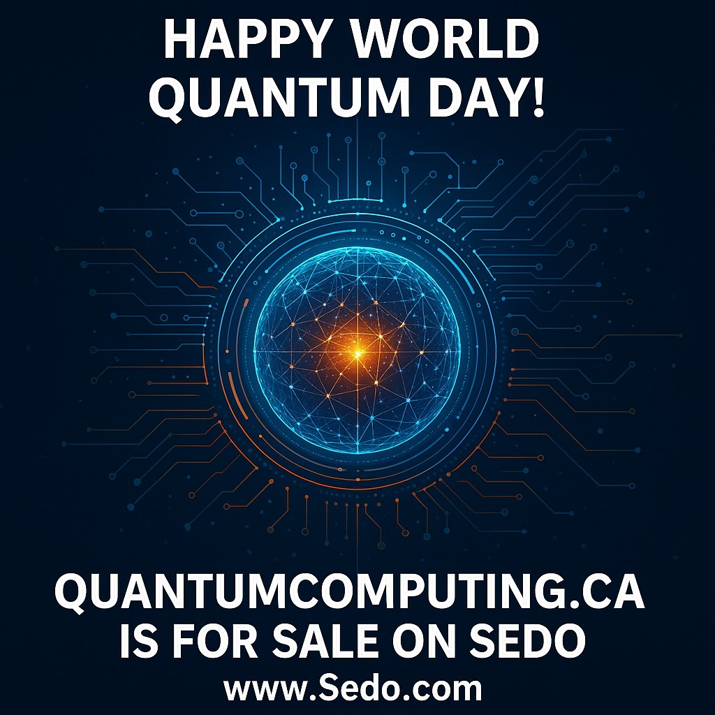 Could there be a more perfect domain for a Canadian quantum computing venture than this one? Happy #WorldQuantumDay to my fellow geeks! #quantum <a href="/Sedo/">Sedo</a>