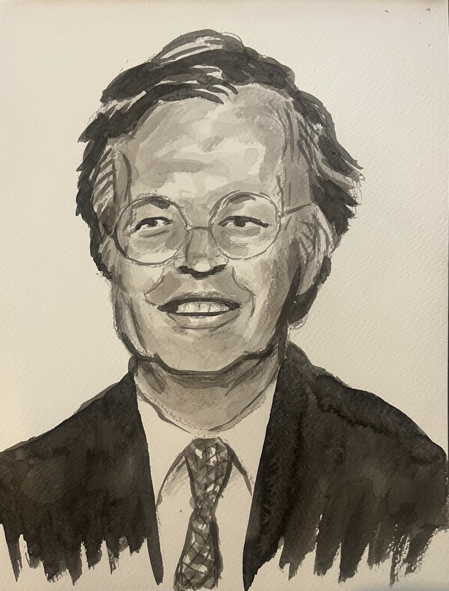 PeterLandau's tweet photo. Xavier Le Pichon, Who Modeled Movement of Earthโs Crust #obitpix #xavierlepichon #geophysicist #artofinstagram #brushdrawing #illustration #portraitdrawing https://t.co/KkIHCfLhps