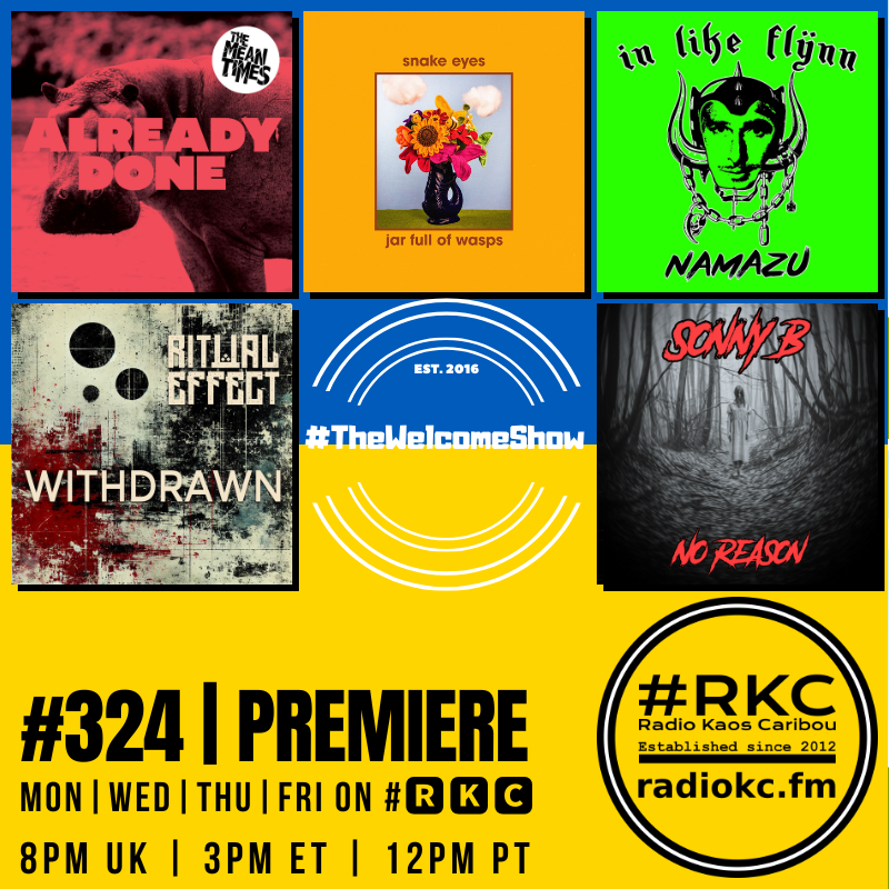 #π₯ππ (@radiokc) on Twitter photo Coming up on #ππ
Ίπ
²
in #TheWelcomeShow
ββββββββββββββ
Episode #324 β PREMIERE
ββββββββββββββ
Last Tracks by
<a href="/The_MeanTimes/">The Mean Times</a> β <a href="/wehavesnakeeyes/">snake eyes</a> β <a href="/NAMAZU50033990/">NAMAZU666</a> β <a href="/ritualeffect/">Ritual Effect</a> β Sonny B
πππ
½π
΄ π» radiokc.fm Coming up on #ππ
Ίπ
²
in #TheWelcomeShow
ββββββββββββββ
Episode #324 β PREMIERE
ββββββββββββββ
Last Tracks by
<a href="/The_MeanTimes/">The Mean Times</a> β <a href="/wehavesnakeeyes/">snake eyes</a> β <a href="/NAMAZU50033990/">NAMAZU666</a> β <a href="/ritualeffect/">Ritual Effect</a> β Sonny B
πππ
½π
΄ π» radiokc.fm