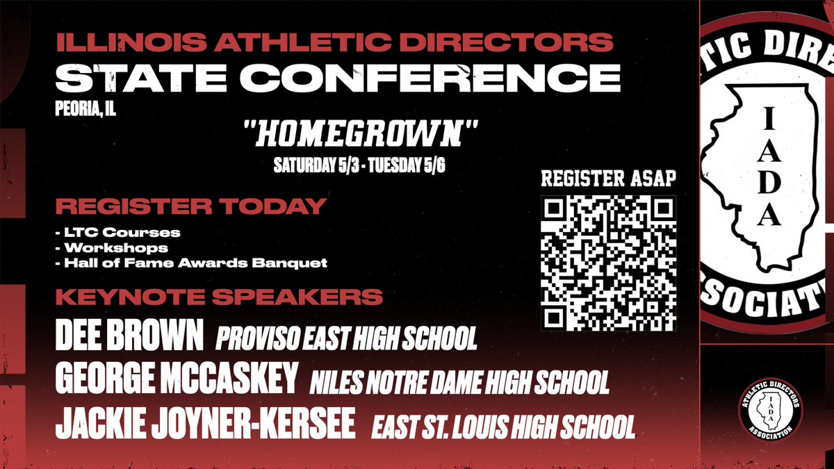 📢 Reminder: Last Day to Register!

Today is the final day to register for the Illinois Athletic Directors State Conference! 🏆 Don’t miss this opportunity to connect, learn, and grow with ADs from across the state. Secure your spot!
