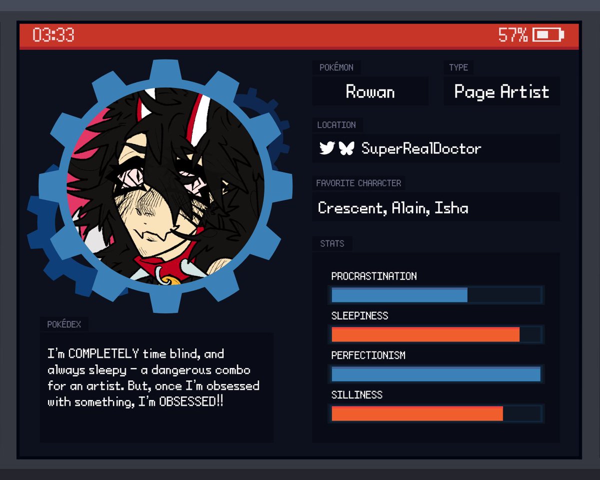‼️A WILD CONTRIBUTOR APPEARED‼️

It's a wild Rowan! If it weren't for the photo I would've assumed this was Zorua... their stats are nearly identical!

Rowan's can be found <a href="/SuperRealDoctor/">Maple_Rose</a>. We couldn't be happier with this catch!
#pokemonrejuvenation