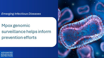 As mpox spread globally in 2022, whole genome sequencing helped link cases. King County, WA, found international travel was the likely source for a case with no known contacts, confirming it wasn’t tied to ongoing community transmission. 
Read more: bit.ly/3FRi6lu