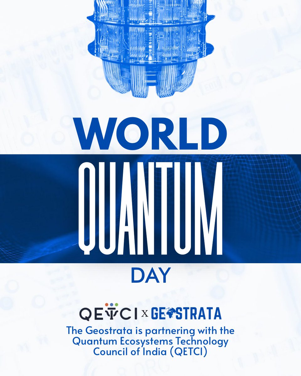 WORLD QUANTUM DAY

Celebrated every year on the 14th of April, World Quantum Day aims to raise awareness about quantum science and technology across the globe. 

This year, The Geostrata is proud to announce its collaboration with the Quantum Ecosystems Technology Council of
