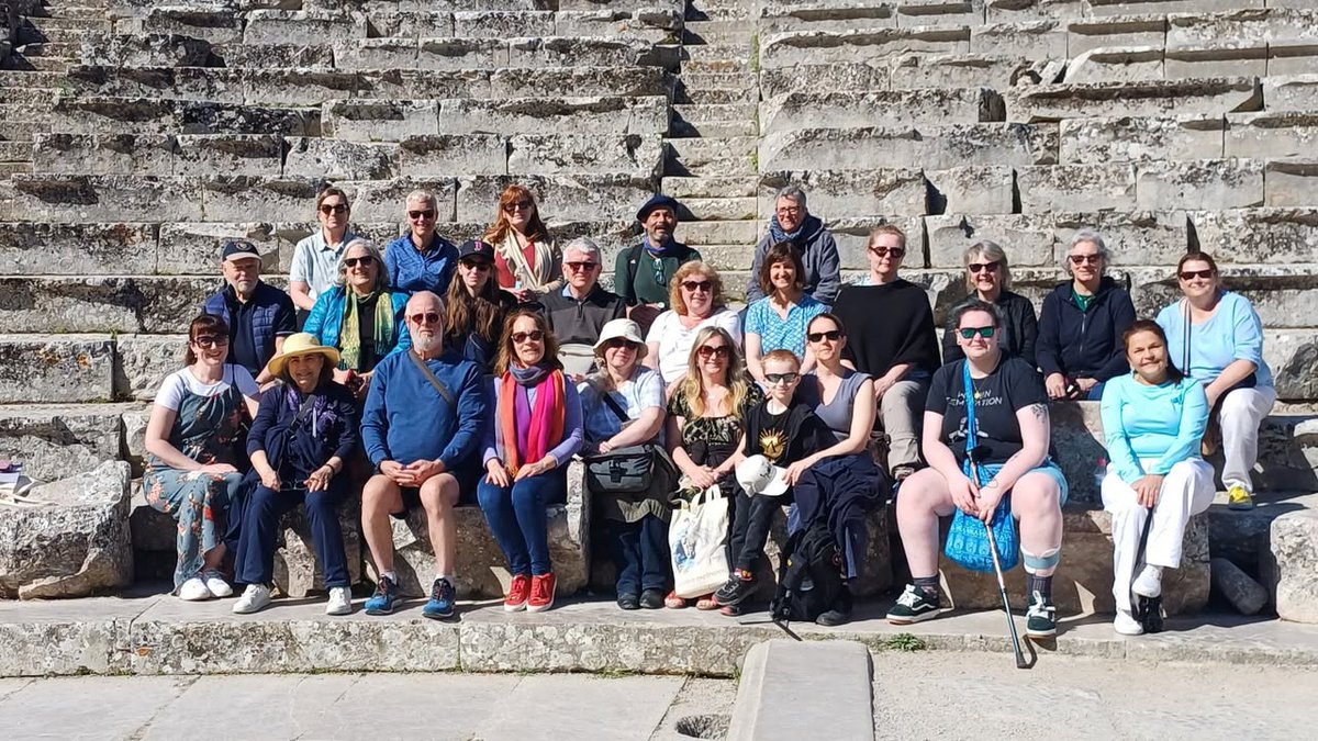 Sarah (@sarah404bc) on Twitter photo <a href="/ClassicsAcademy/">Helen McVeigh</a> 💕🙏
Another day to remember: Sunday we visited Epidaurus, Nafplio & Mycenae.
A sacrifice of (rubber) chickens in the sanctuary of Asclepius & some of us climbed all the way to the cheap seats in the theatre!
Mycenae was as wonderful as we hoped. <a href="/ClassicsAcademy/">Helen McVeigh</a> 💕🙏
Another day to remember: Sunday we visited Epidaurus, Nafplio & Mycenae.
A sacrifice of (rubber) chickens in the sanctuary of Asclepius & some of us climbed all the way to the cheap seats in the theatre!
Mycenae was as wonderful as we hoped.