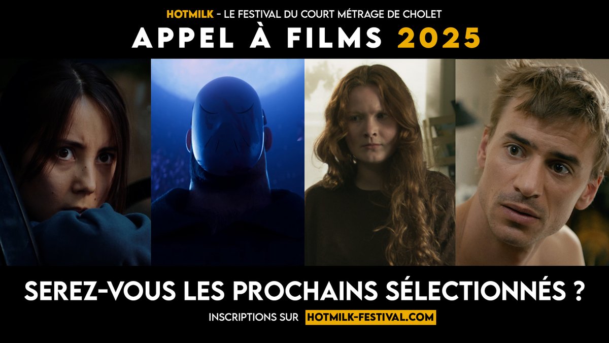 Avis aux réalisateurs(trices) de l'agglo de #Cholet, des <a href="/paysdelaloire/">Pays de la Loire</a> et de toute la France 
Vous avez réalisé un court métrage ?
N'hésitez pas à le proposer à l'appel à films du Hotmilk Festival du court métrage 
C'est gratuit
hotmilk-festival.com/index.html#int…
