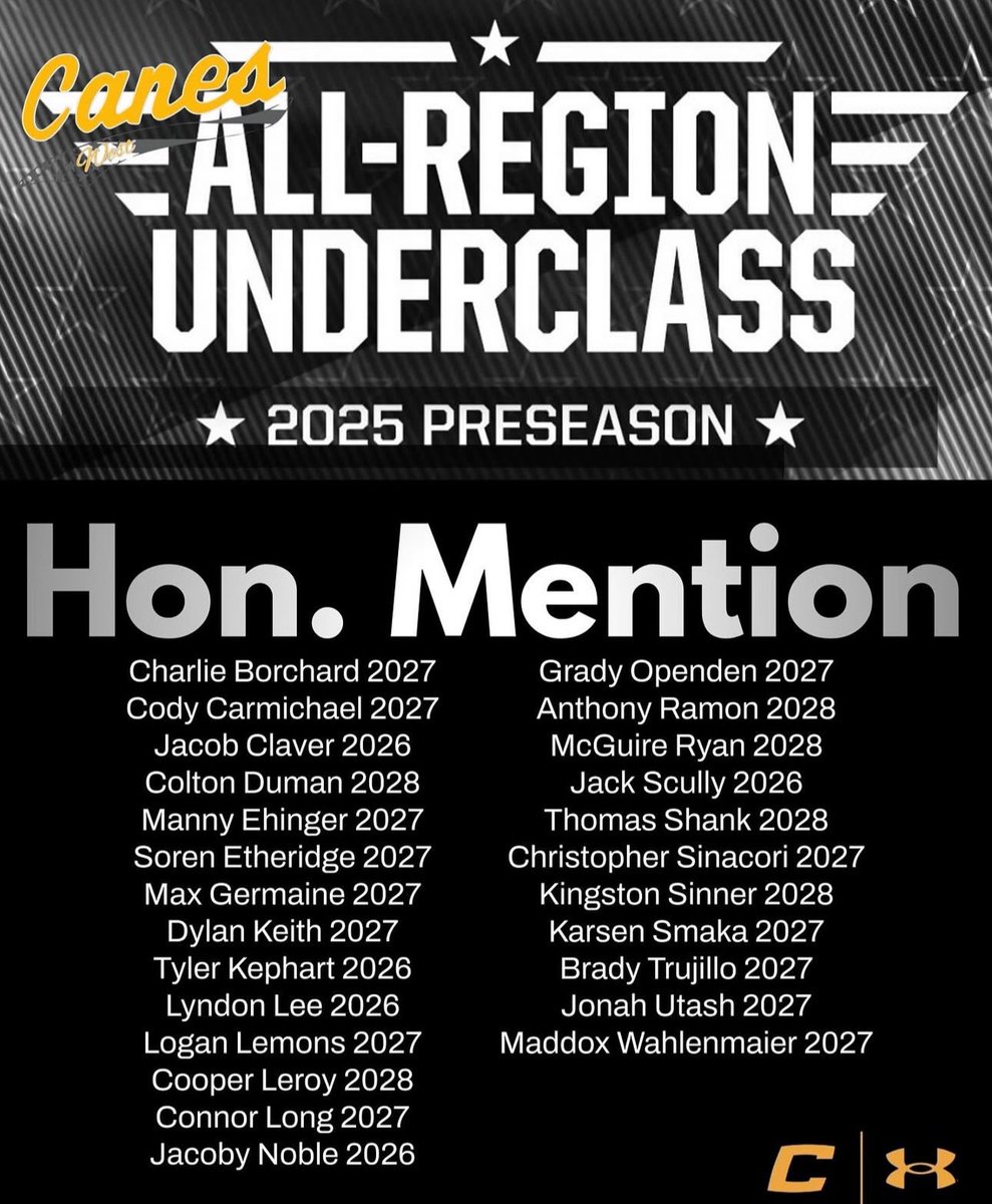 Owen Gaida (@owengaida) on Twitter photo Honored to be mentioned with these <a href="/TheCanesBBWest/">Canes West</a> players named to the PG Underclass Pre-Season All American list. Looking forward to competing with these 2027 guys this summer!
<a href="/NpBase/">NPHS Baseball</a> <a href="/PerfectGameUSA/">Perfect Game USA</a> <a href="/PG_Scouting/">Perfect Game Scout</a> <a href="/JoeyCohenPG/">Joey Cohen🧢</a> <a href="/tommy23costello/">Tommy Costello</a> <a href="/FickChuck/">Chuck Fick ⚾️</a> <a href="/CoachUngricht/">Brock Ungricht</a> Honored to be mentioned with these <a href="/TheCanesBBWest/">Canes West</a> players named to the PG Underclass Pre-Season All American list. Looking forward to competing with these 2027 guys this summer!
<a href="/NpBase/">NPHS Baseball</a> <a href="/PerfectGameUSA/">Perfect Game USA</a> <a href="/PG_Scouting/">Perfect Game Scout</a> <a href="/JoeyCohenPG/">Joey Cohen🧢</a> <a href="/tommy23costello/">Tommy Costello</a> <a href="/FickChuck/">Chuck Fick ⚾️</a> <a href="/CoachUngricht/">Brock Ungricht</a>