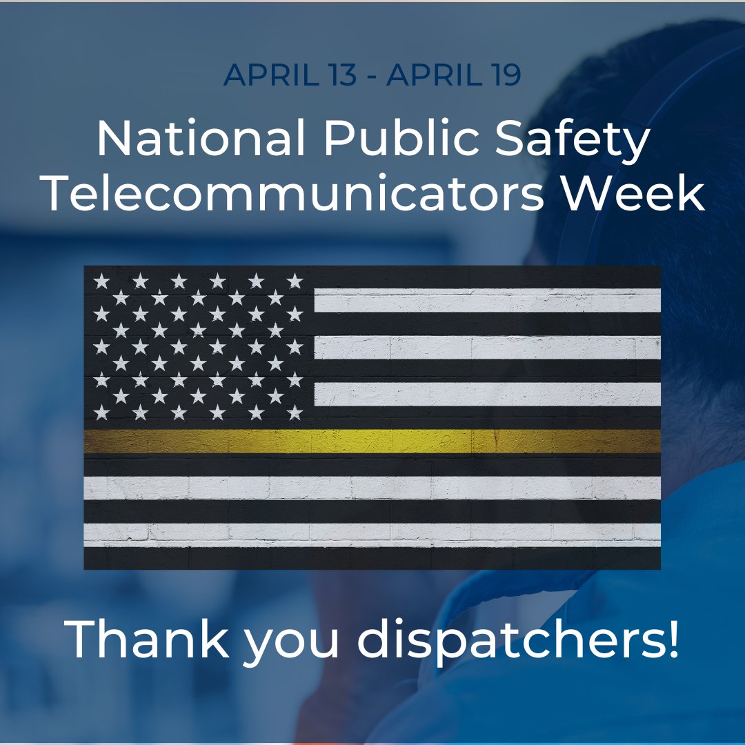 April 13-19 is National Public Safety Telecommunicators Week. 

This week, we’re celebrating the incredible professionals who answer the call. 

As the first link in the chain of emergency response, you provide calm, clarity, and critical coordination when every second counts.
